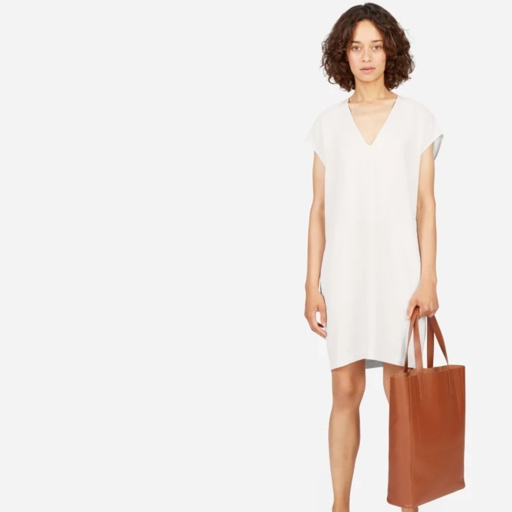 Everlane GoWeave Cocoon v-neck dress